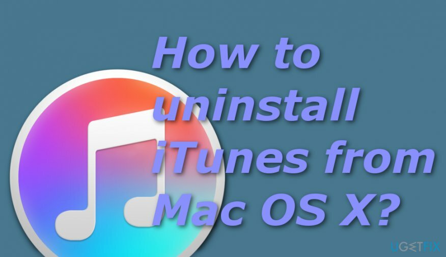 Avinstaller iTunes