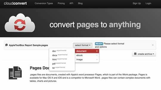 utiliser la conversion cloud pour la conversion de pages en fenêtres