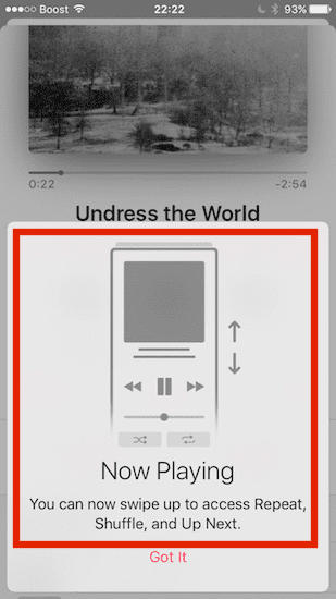 App Apple Music in iOS 10.2