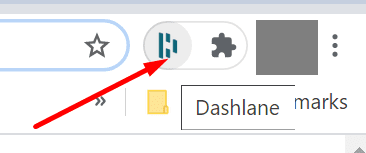 extensão dashlane cromado