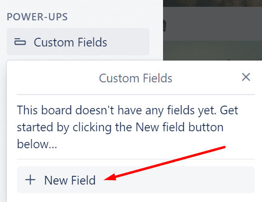 ट्रेलो कस्टम फ़ील्ड नया फ़ील्ड जोड़ें