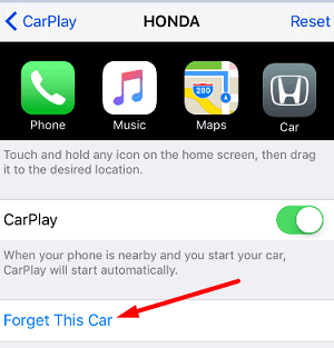 pamiršk šį automobilį-CarPlay