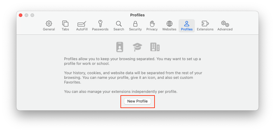 Cómo usar perfiles en Safari en macOS Sonoma - 4