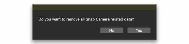 ลบข้อมูล Snap Camera ทั้งหมดออกจาก Mac เมื่อถอนการติดตั้ง