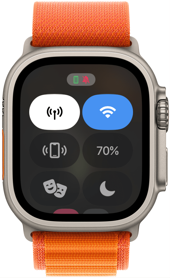 คุณจะเห็นศูนย์ควบคุม Apple Watch ของคุณ!