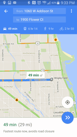 Google Map s premávkou