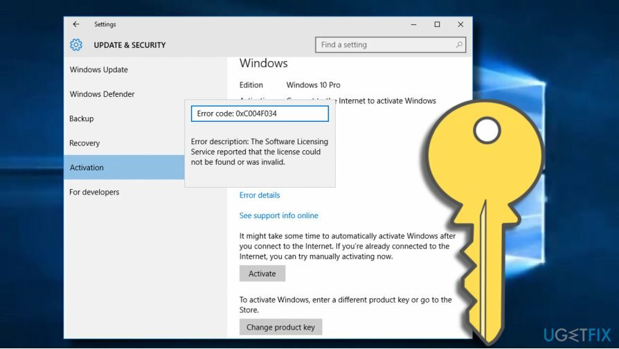 Cómo reparar el error de Windows 10 0xC004F034