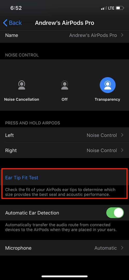 AirPods Pro ค้นหา Ear Tip Fit Test 3