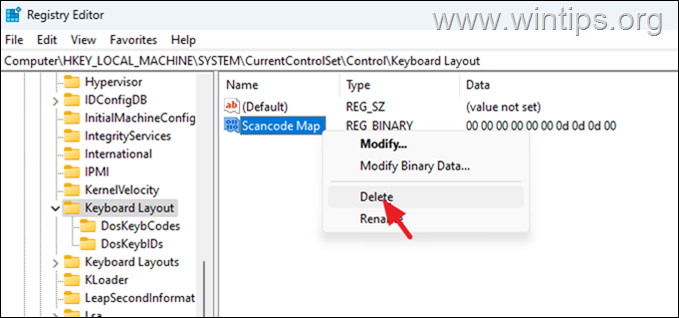 Entfernen Sie die Tastatur-Neuzuordnung von Windows 1011