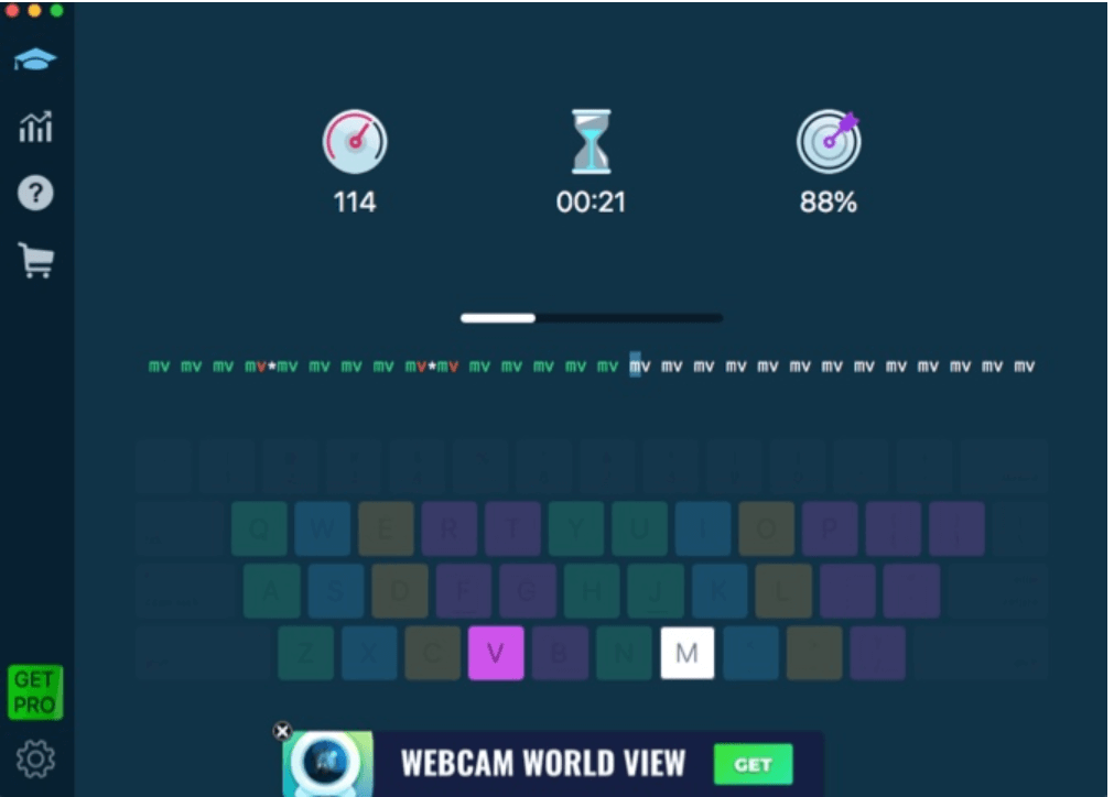 Master Of Typing - โปรแกรมพิมพ์ดีดฟรีสำหรับ Mac