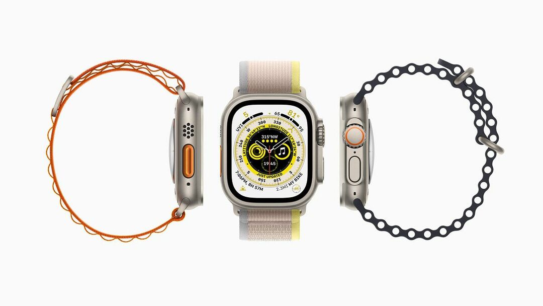Το Apple Watch Ultra διαθέτει περίβλημα από τιτάνιο και διάρκεια ζωής μπαταρίας 36 ωρών. 