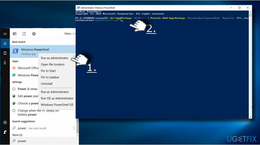 Use PowerShell para restaurar el menú Inicio