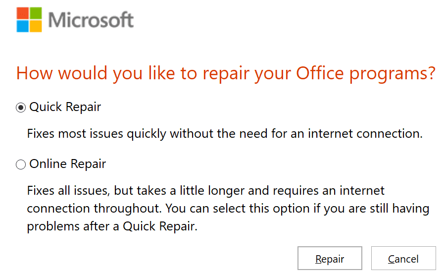 Microsoft Office-reparatietool