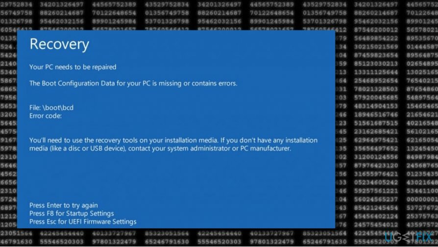 Windows'ta 0xc000014c hata kodunun görüntüsü