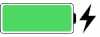Ikon pengisian daya baterai dari bilah menu di iPadOS