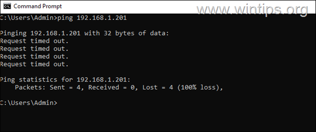 Ping toestaan ​​in Windows Firewall