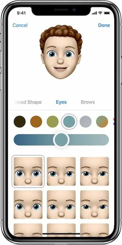 Configurazione Memoji