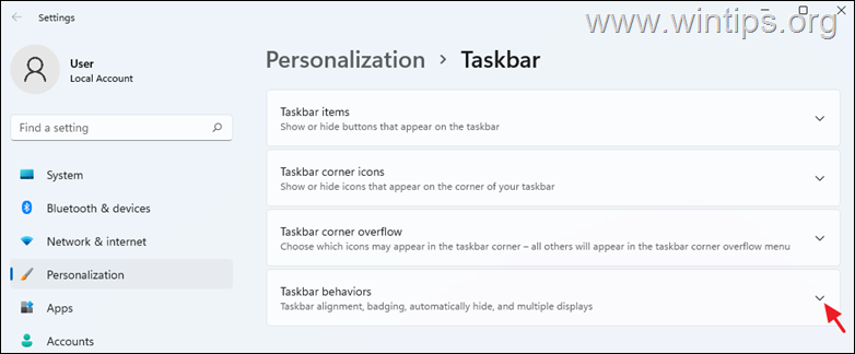 Muutke Windows 11 tegumiriba joondust