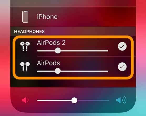 commandes de partage audio pour AirPods iOS 13 et iPadOS