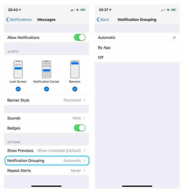 As notificações de grupo não funcionam no iOS 12? Como consertar