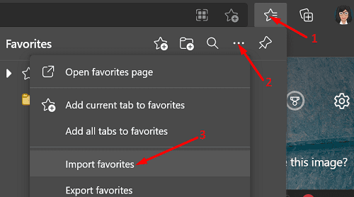 Import-Favorites-Edge-browser