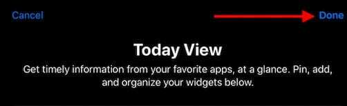 Végezze el az iPadOS widgetek testreszabását