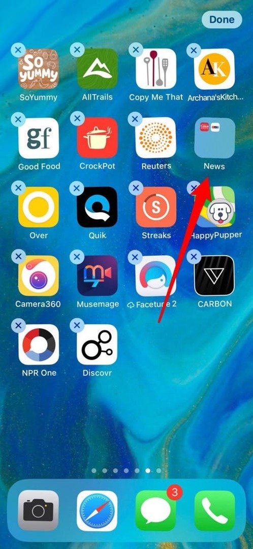 zmień nazwę folderu na iPhonie