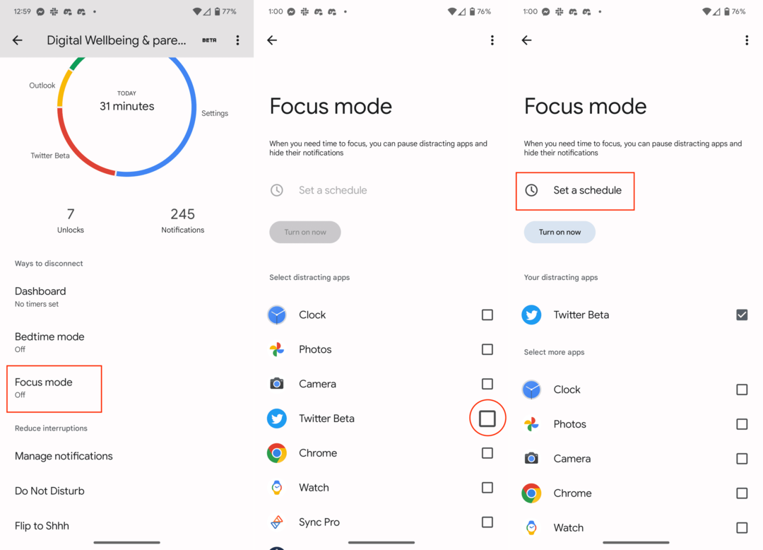 Configurer le mode Focus dans Digital Wellbeing sur Android - 1