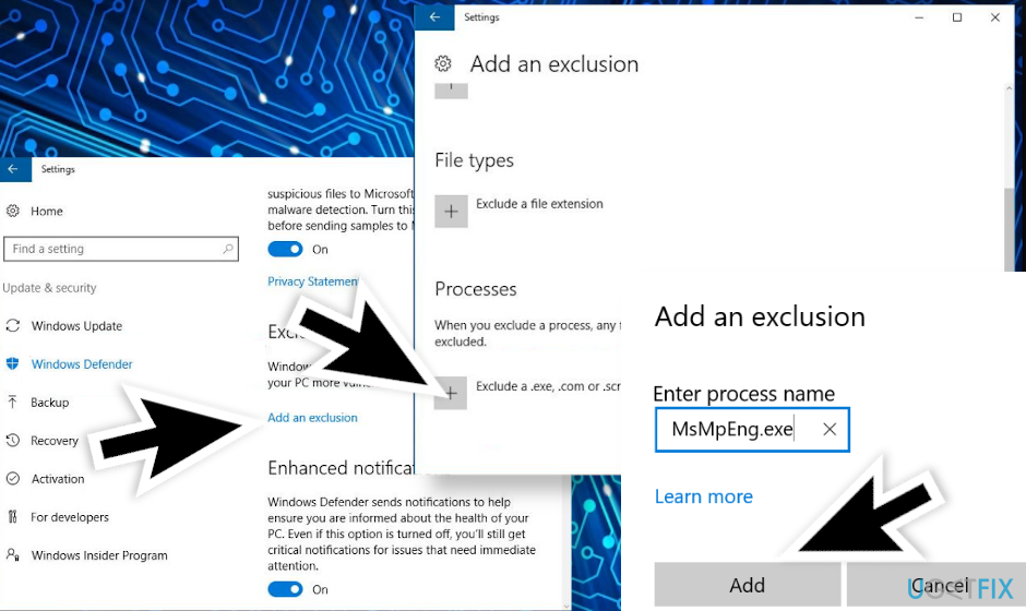 Hoe hoog CPU-gebruik op te lossen door Antimalware Service Executable (MsMpEng.exe)?