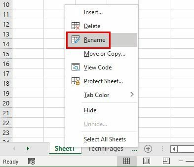 Excel 시트 이름 바꾸기