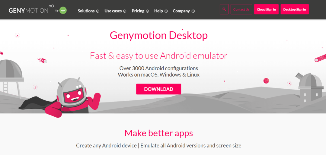 Genymotion - सर्वश्रेष्ठ Android एमुलेटर