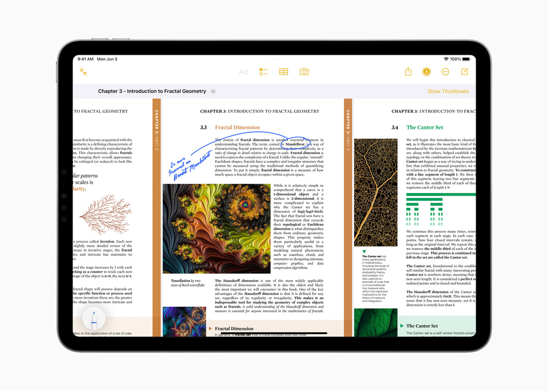 iPadOS 17 - PDF-merkinnät