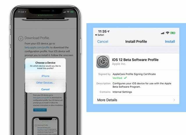 قم بتثبيت iOS Beta على جهاز iPhone جديد