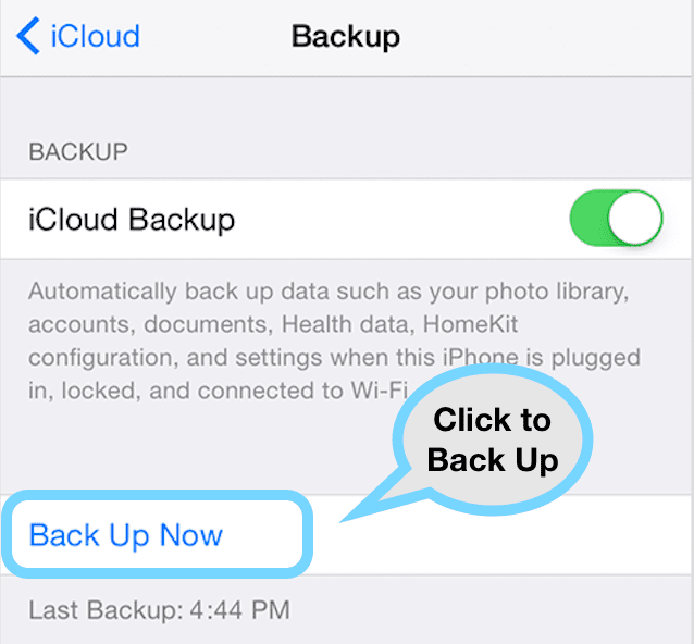 Come ripristinare da un backup iCloud