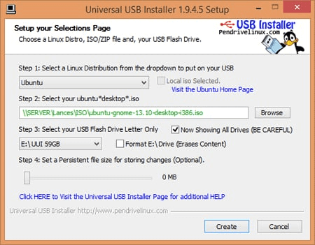 ตัวติดตั้ง Universal USB