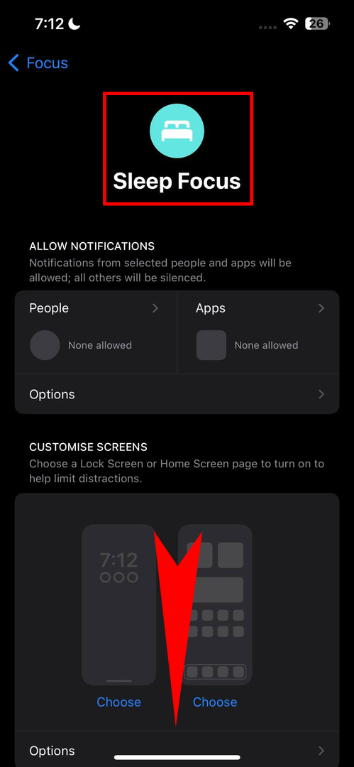 iPhone 14'teki Uyku Odağı Ekranı