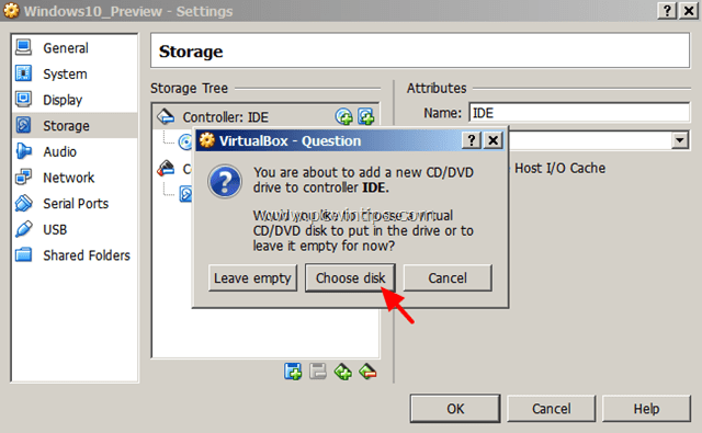 Ρυθμίσεις VirtualBox VM