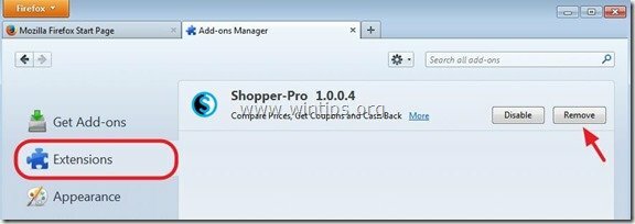 supprimer-shopper-pro-firefox