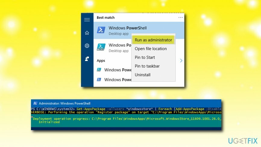„Windows Store“ klaidų taisymas iš naujo nustatant programą