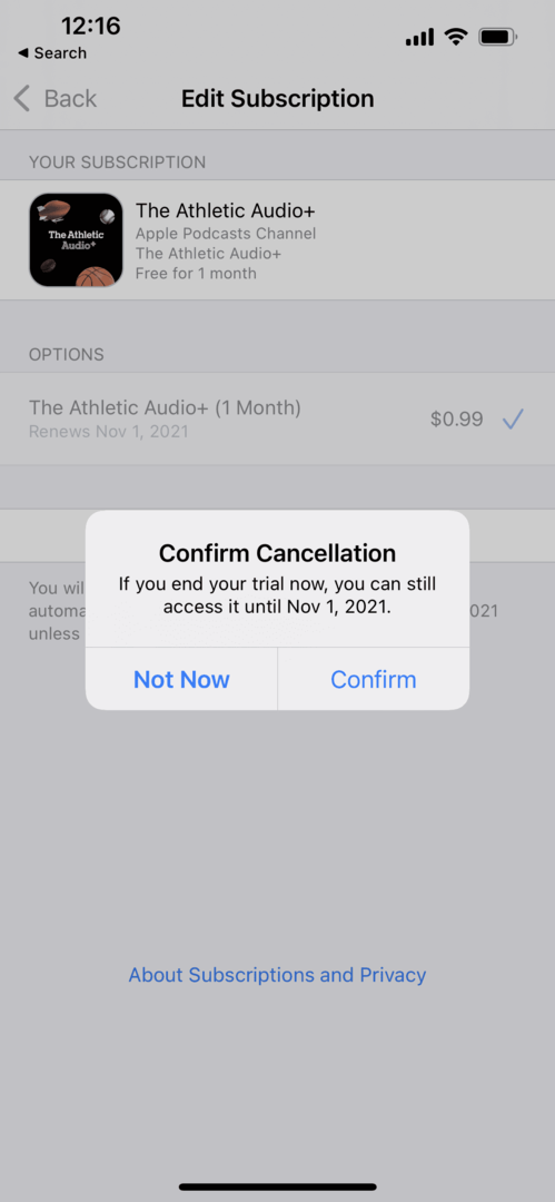 Apple Podcast-előfizetések kezelése 3