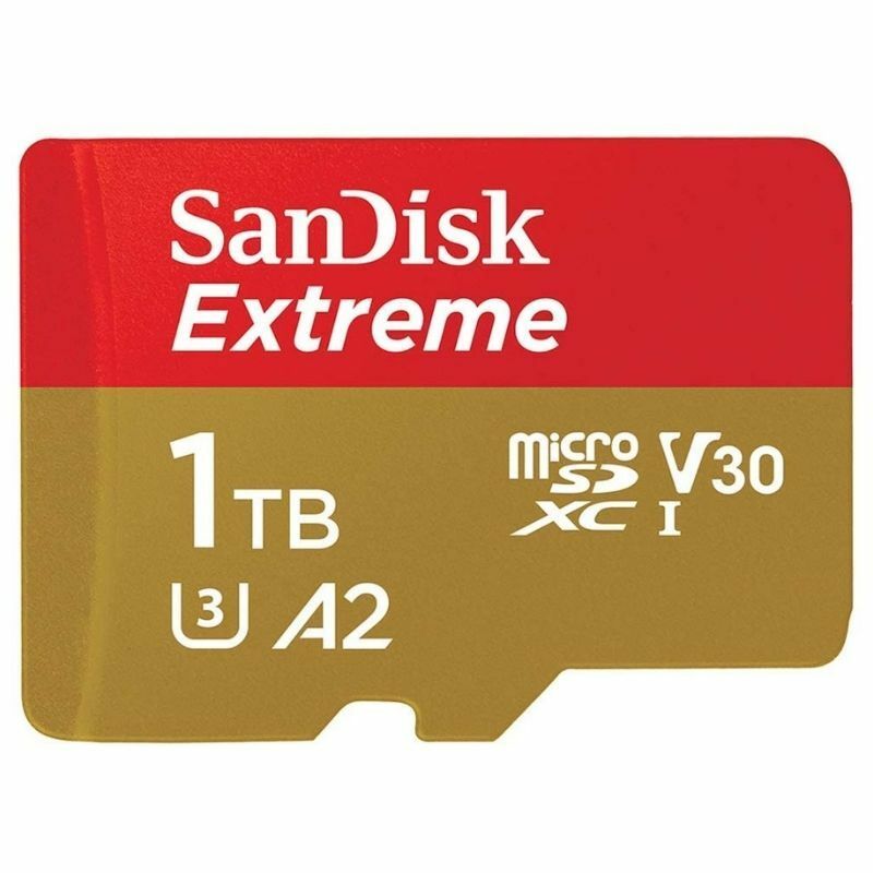 Jos haluat hankkia 1 Tt: n microSD-kortin uuteen Galaxy Tab S8:aan, sinun kannattaa tutustua SanDisk 1TB Extreme microSDXC UHS-I -korttiin. Tämä sopii erinomaisesti niille, jotka haluavat käyttää runsaasti tallennustilaa, olipa kyseessä sitten mediatiedostojen tallentaminen sisällön kulutusta varten tai paljon 4K-videomateriaalia.