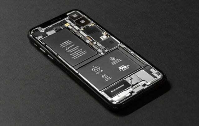 Composants internes d'un iPhone X
