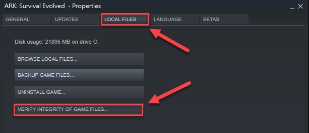 verificar la integridad de los archivos del juego