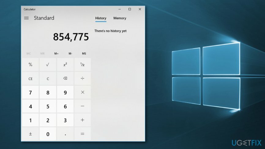 Исправить поврежденное приложение калькулятора в Windows 10