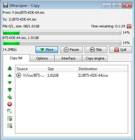 UltraCopier - найкраще програмне забезпечення для передачі файлів
