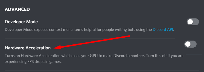 Discord Hardwarebeschleunigung