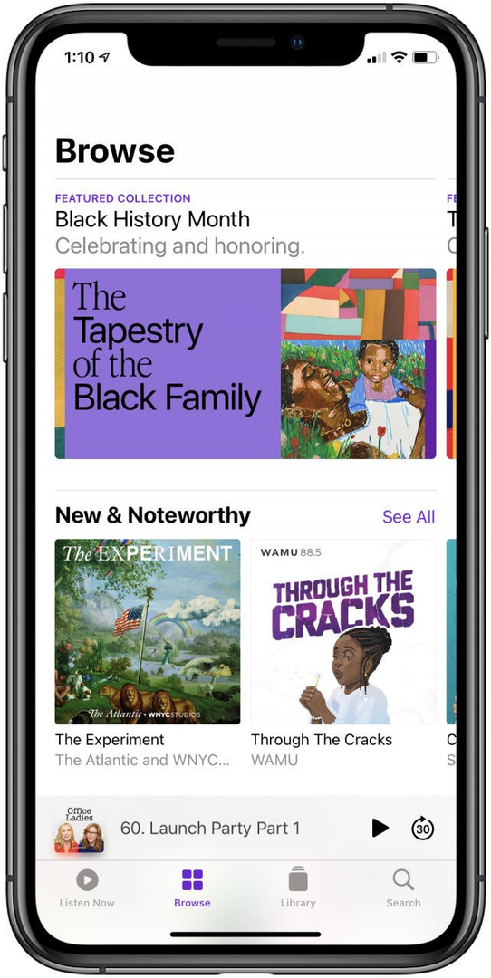 Apple Podcasts des Black History Month