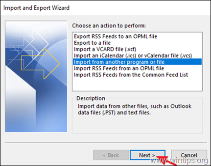 Cum să importați IMAP EMAIL în Outlook