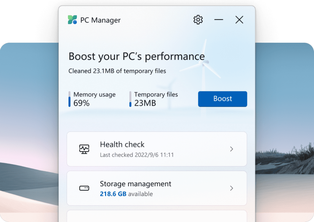 Windows sneller maken met Microsoft PC Manager - 1