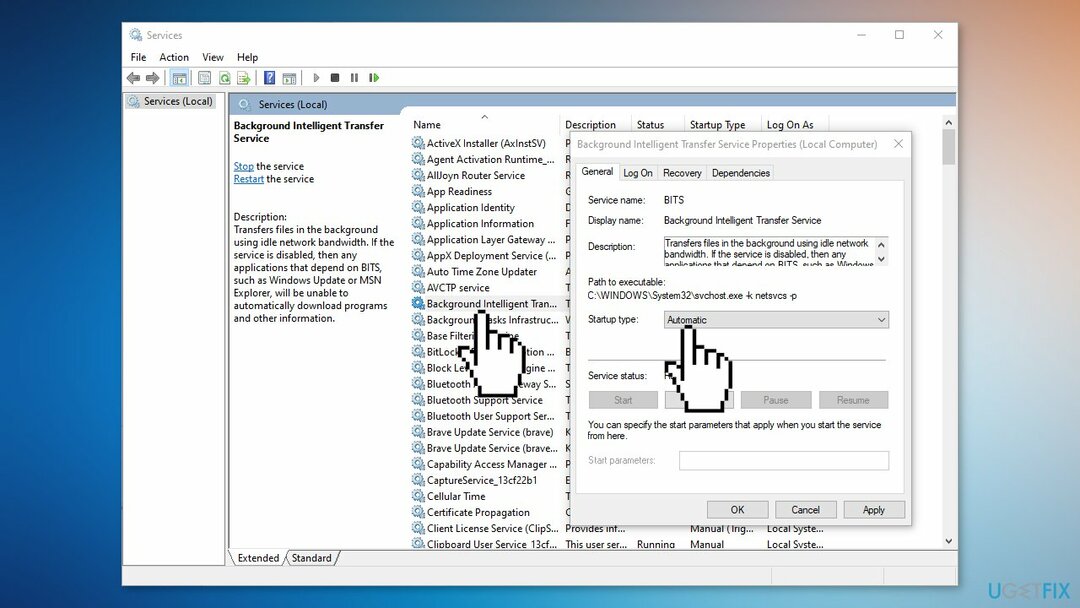 Windows Hizmetlerini Otomatik Olarak Ayarlayın